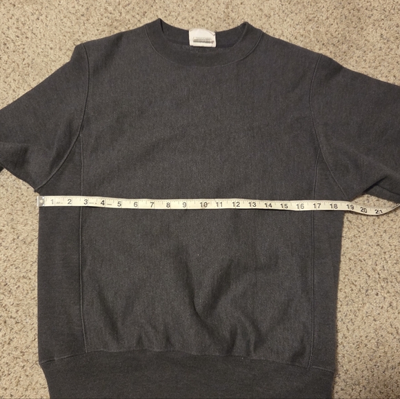 Champion Reverse Weave Crew Neck Sweatshirt Gray Unisex XS Long Sleeve Heavyweig - Picture 7 of 8